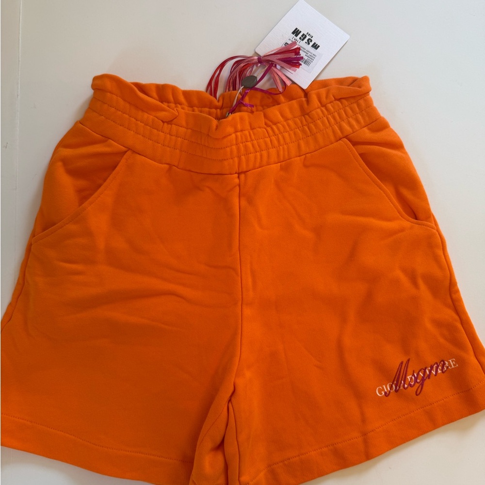 MSGM Girls Short Size 14 Color Orange